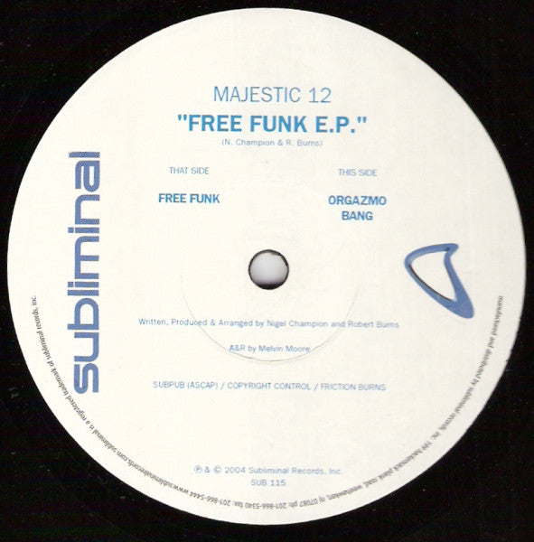 Majestic 12 : Free Funk E.P. (12", EP)