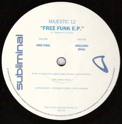 Majestic 12 : Free Funk E.P. (12", EP)