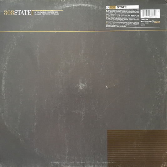 808 State : In Yer Face (12")