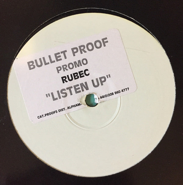 Rubec : Listen Up (12", Promo, W/Lbl, Sti)