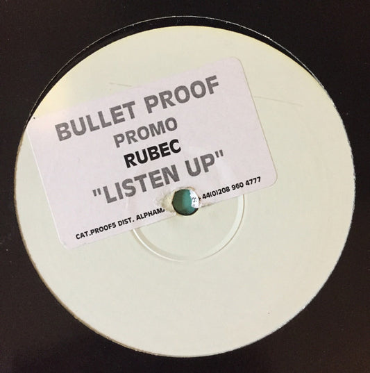 Rubec : Listen Up (12", Promo, W/Lbl, Sti)