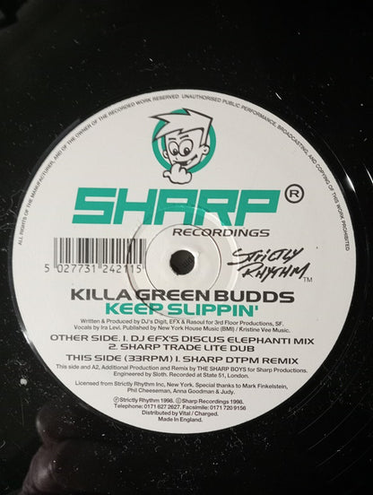 Killa Green Budds : Keep Slippin' (12")