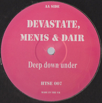 Devastate, Tazz & Concept / Devastate, Menis (2) & Dair : React Hard / Deep Down Under (12")
