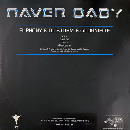 Storm & Euphony Feat. Danielle (2) : Breathe / Disappear (12")