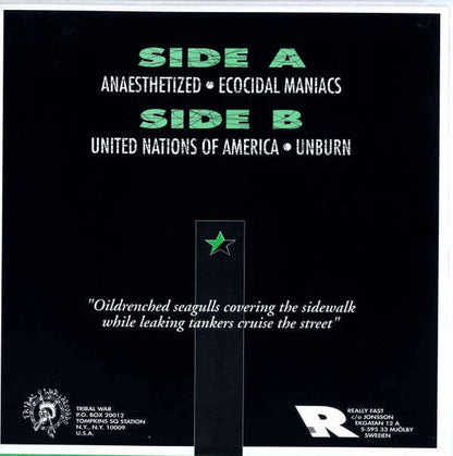 Union (5) : Anaesthetized (7", EP)