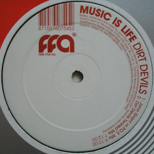 Dirt Devils : Music Is Life (12")