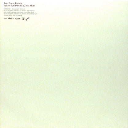 Aloud : Sex & Sun (12", Promo)