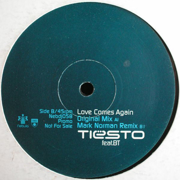 Tiësto* Feat. BT : Love Comes Again (12", Promo)