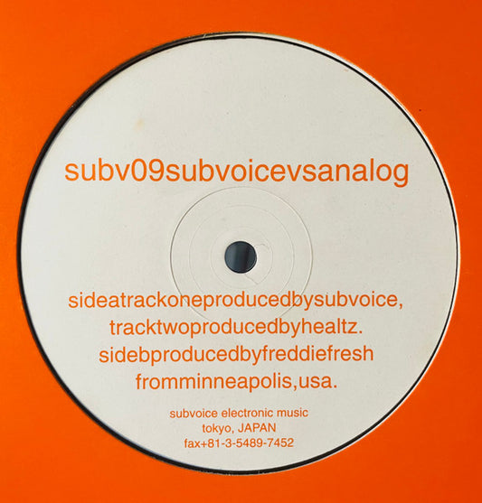 Various : Subvoice Vs Analog (12")