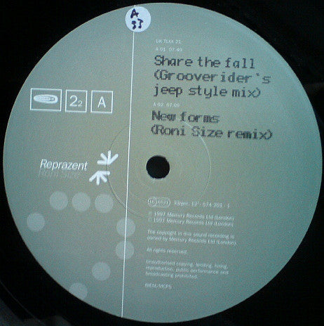 Roni Size / Reprazent : Share The Fall (12", 2₂)
