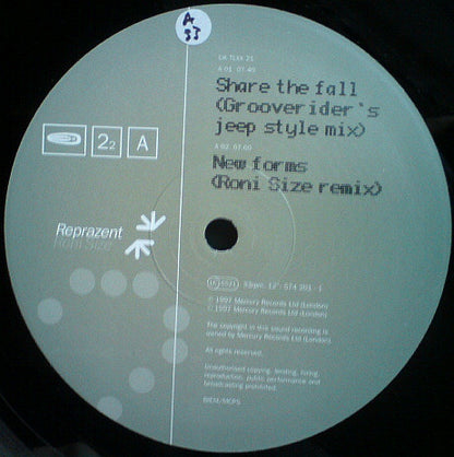 Roni Size / Reprazent : Share The Fall (12", 2₂)