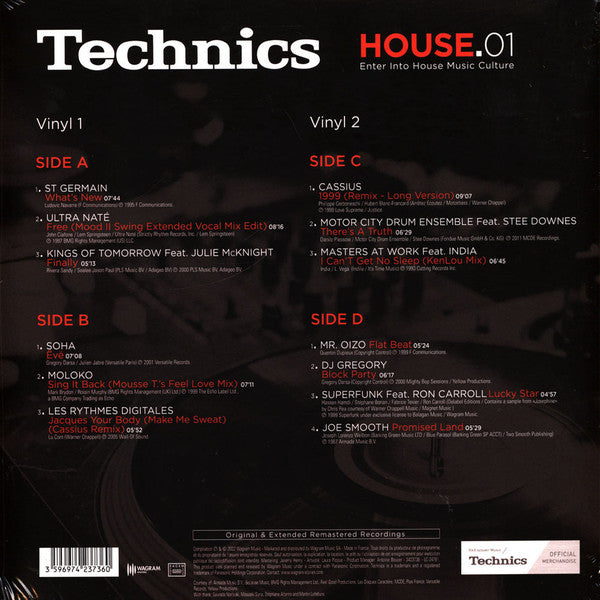 Various : Technics HOUSE.01 (2xLP, Comp)