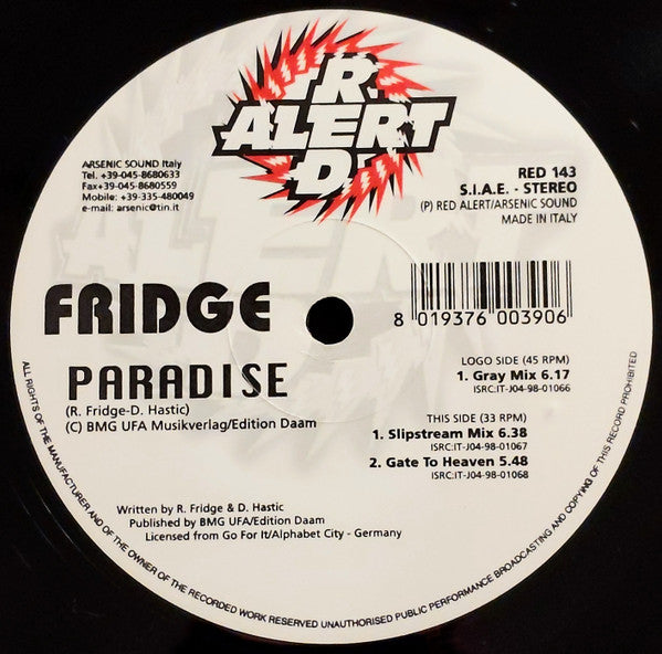Fridge* : Paradise (12")