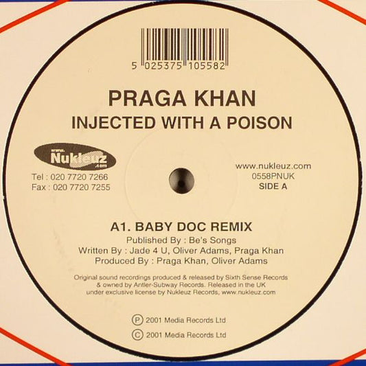 Praga Khan : Injected With A Poison (12")