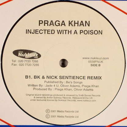 Praga Khan : Injected With A Poison (12")