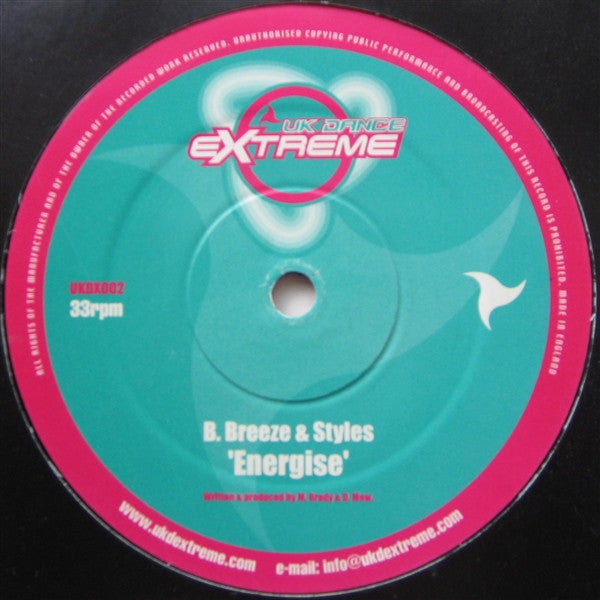 Breeze & Styles* : Overdrive / Energise (12")