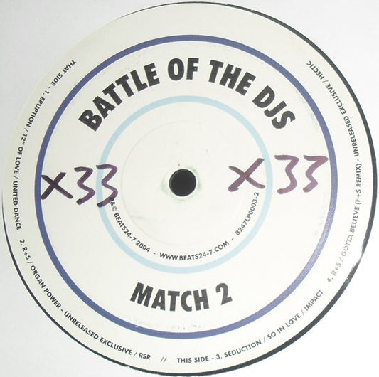 Ramos, Supreme & Sunset Regime / Force & Styles : Battle Of The DJ's Match 2 (2xLP)