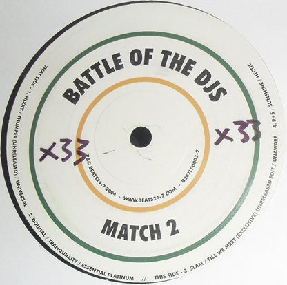 Ramos, Supreme & Sunset Regime / Force & Styles : Battle Of The DJ's Match 2 (2xLP)