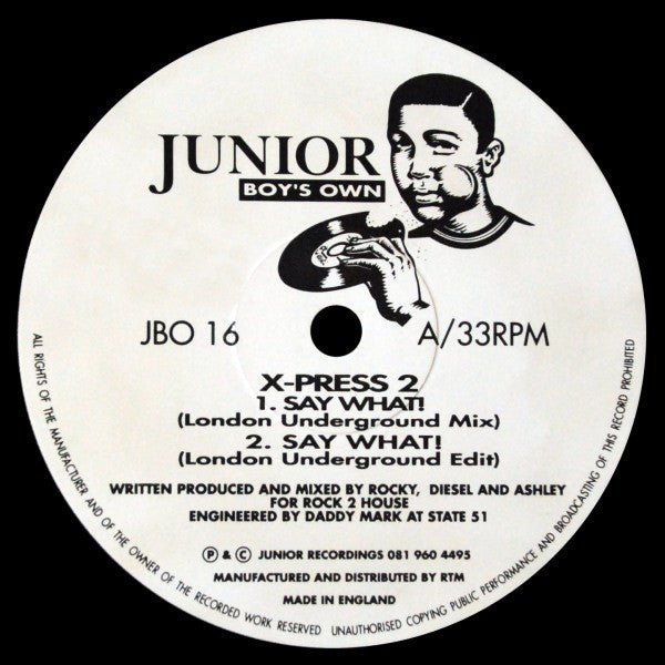 X-Press 2 : Say What! (12", Single)