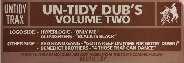 Various : Un-Tidy Dub's Volume Two (12")