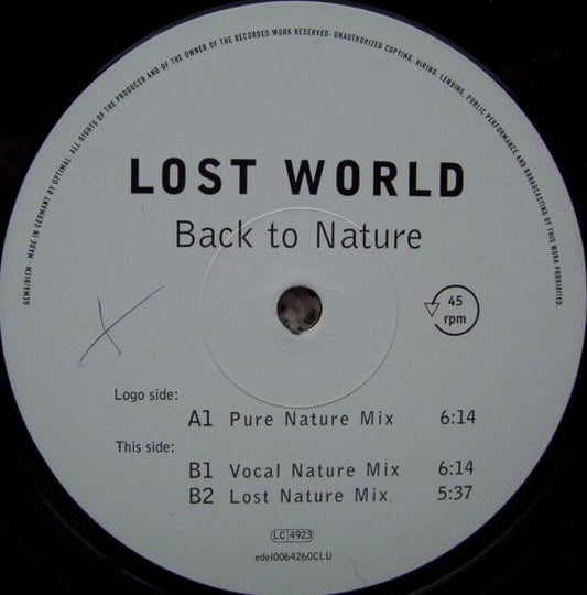 Lost World : Back To Nature (12")