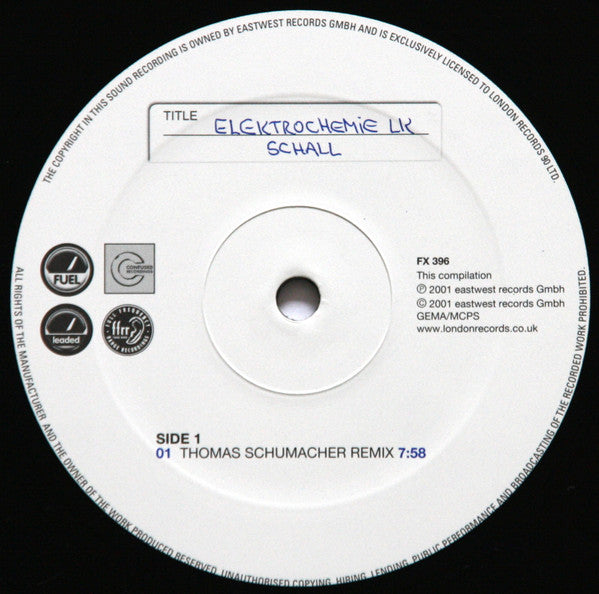 Elektrochemie LK : Schall (12")