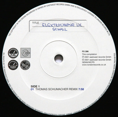 Elektrochemie LK : Schall (12")