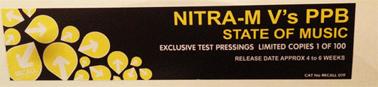 Nitra-M V's PPB : State Of Music (12", S/Sided, TP, W/Lbl)