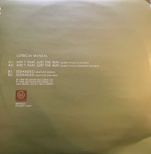 Lutricia McNeal : Stranded / Ain't That Just The Way (Remixes) (12", Promo)