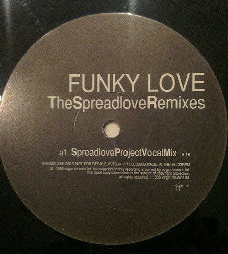 Kavana : Funky Love (The Spreadlove Remixes) (12", Promo)