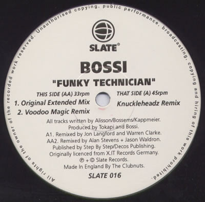 Bossi : Funky Technician (12")
