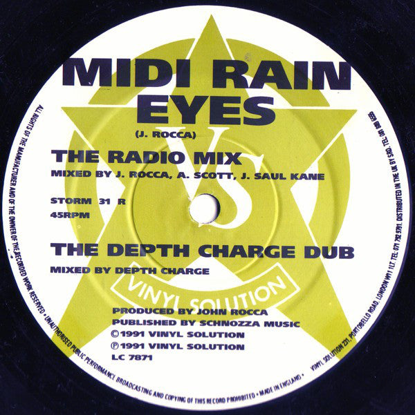 Midi Rain : Eyes (Remix) (12")