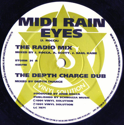 Midi Rain : Eyes (Remix) (12")