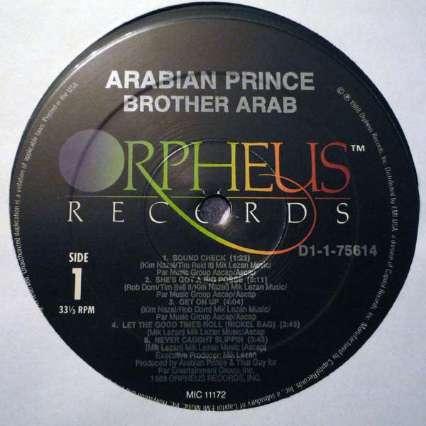 The Arabian Prince : Brother Arab (LP, Album)