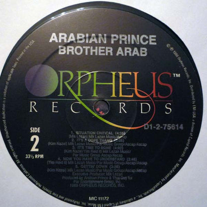 The Arabian Prince : Brother Arab (LP, Album)