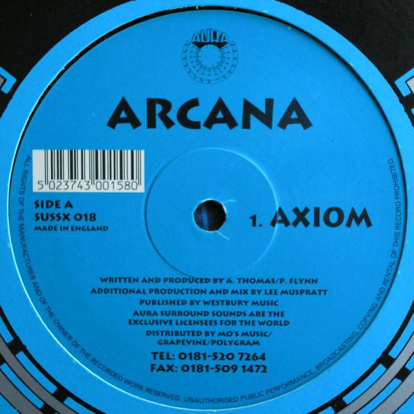 Arcana (3) : Axiom (12")