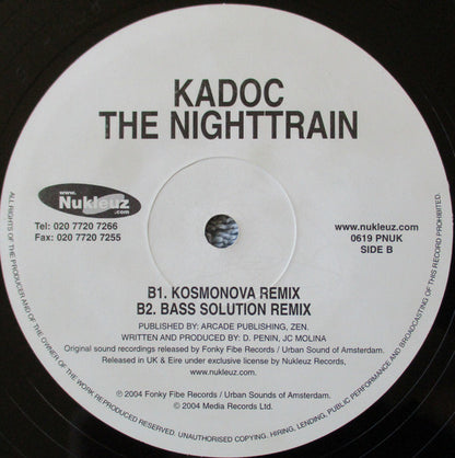 Kadoc : The Nighttrain (12")