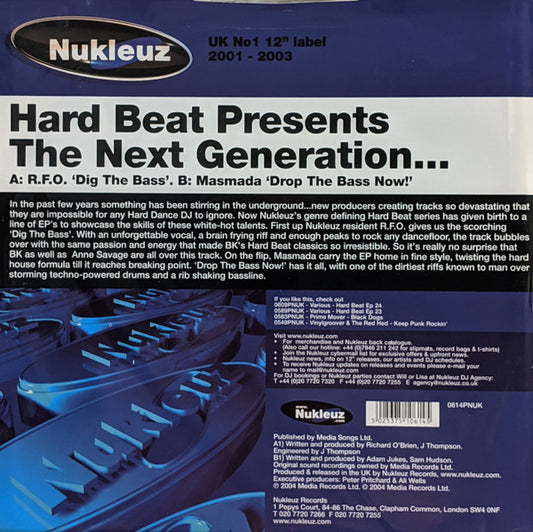 R.F.O. / Masmada : Hard Beat Presents The Next Generation... (12")