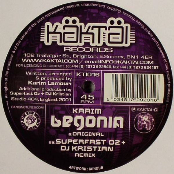 Karim* : Begonia (12")