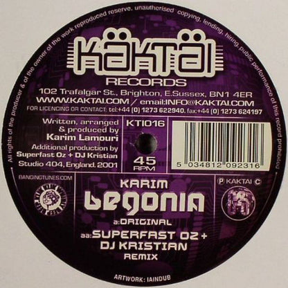 Karim* : Begonia (12")