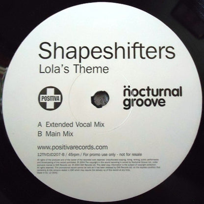Shapeshifters : Lola's Theme (2x12", Promo)