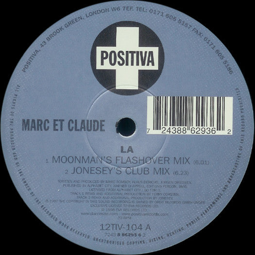 Marc Et Claude : La (12")