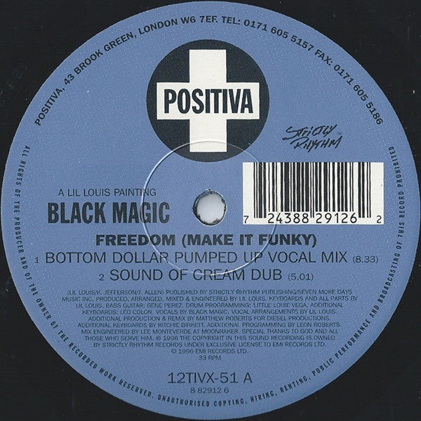 Black Magic : Freedom (Make It Funky) (12", 2/2)