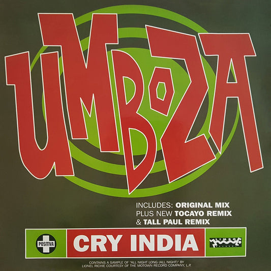 Umboza : Cry India (12", Single)