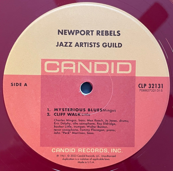 Charles Mingus, Max Roach, Eric Dolphy, Roy Eldridge, Jo Jones : Newport Rebels / Jazz Artists Guild (LP, Album, RSD, RE, RM, Opa)