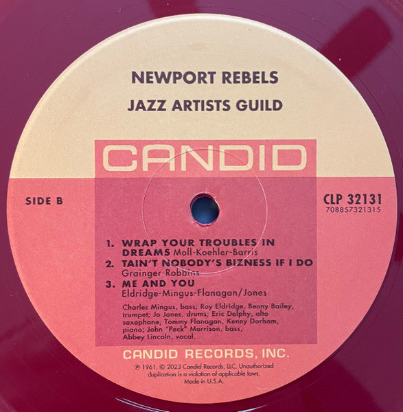 Charles Mingus, Max Roach, Eric Dolphy, Roy Eldridge, Jo Jones : Newport Rebels / Jazz Artists Guild (LP, Album, RSD, RE, RM, Opa)