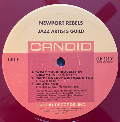 Charles Mingus, Max Roach, Eric Dolphy, Roy Eldridge, Jo Jones : Newport Rebels / Jazz Artists Guild (LP, Album, RSD, RE, RM, Opa)