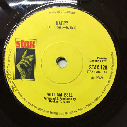 William Bell : Happy (7", Single, Sol)
