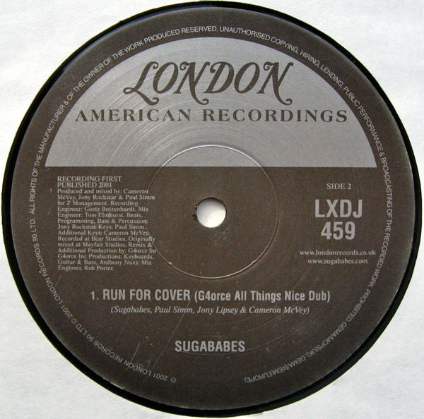 Sugababes : Run For Cover (12", Promo)