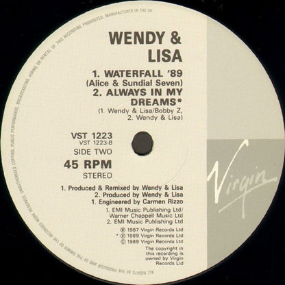 Wendy & Lisa : Waterfall (Psychedelic Teepee Twelve) (12", Single)